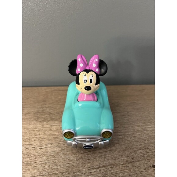 VTech Go! Go! Smart Wheels Minnie Mouse Car with Lights & Sound w/ NEW BATTERIES - Picture 2 of 5
